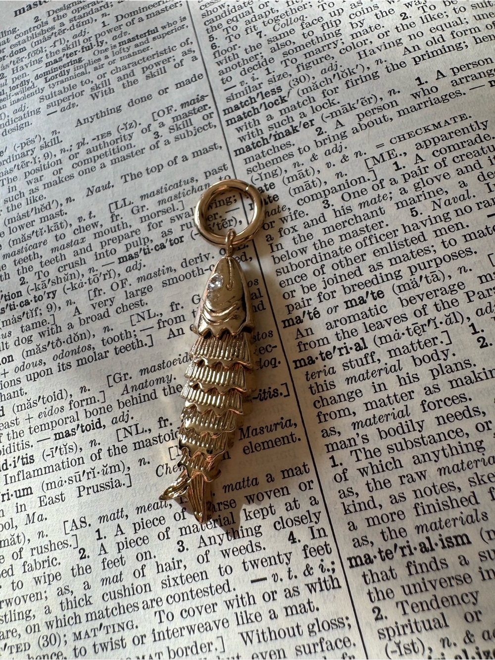 Gold Fish Keychain Pendant - Stylish Fish Charm